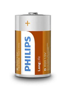 Bateria R20 Philips Longlife (blister)