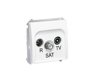BASICm gniazdo p/t antenowe RTV-SAT BMZAR-SAT1.3/1.01/11 biały