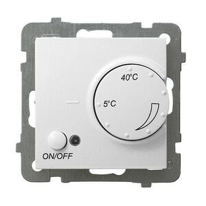 AS Regulator p/t temperatury z czujnikiem napowietrznym RTP-1GN/m/00 Biały (bez ramki)