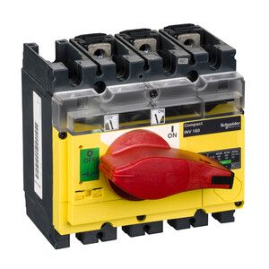 Rozłącznik mocy kompaktowy INV160 czerwono-żółty 160A 3P