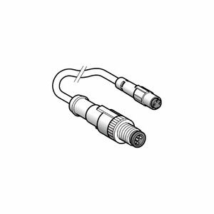 Kabel łączeniowy męski M12-żeński 8mm 3 piny kabel 1m