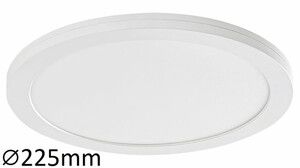 Sonnet, surface mounted ceiling lamp, white, built-in LED 18W 1500lm, 4000K with sensor