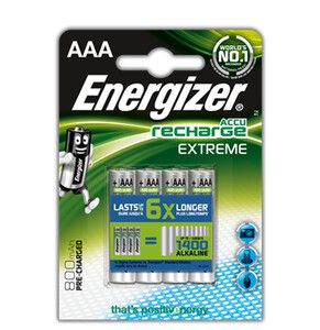 Akumulatorek Energizer Extreme R03/AAA Ni-MH 800 mAh