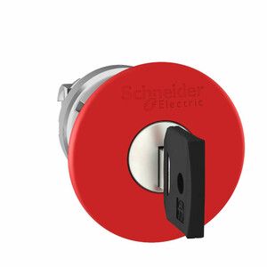 Przycisk bezpieczeństwa O22 z kluczem czerwony O40 okrągły metalowy