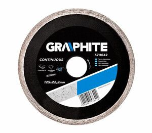 Graphite Tarcza diamentowa 125 22.2 mm, pełna