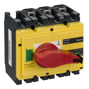 Rozłącznik mocy kompaktowy INS250 żółto-czerwony 250A 3P