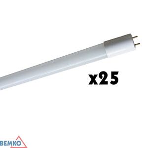 Świetlówka liniowa TUBA LED T8 1200mm 18W 1750lm 6000K CW zasilanie jednostronne klosz mleczny