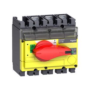 Rozłącznik mocy kompaktowy INV250 czerwono-żółty 250A 3P
