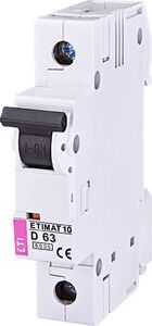 Wyłącznik nadprądowy ETIMAT 10 1P D 63A 10kA