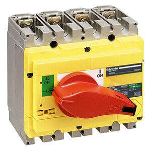 Rozłącznik mocy kompaktowy INS250 żółto-czerwony 160A 4P