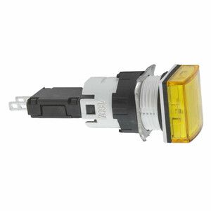 Lampka sygnalizacyjna żółta LED 12-24V kwadratowy
