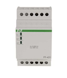 Automatyczny przełącznik faz z fazą priorytetową, przekaźnik inrush (160A/20ms) PF-431i