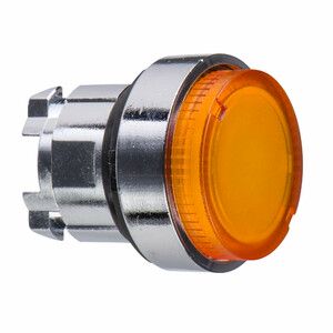 Przycisk wystający pomarańczowy samopowrotny LED metalowy typowa bez oznaczenia