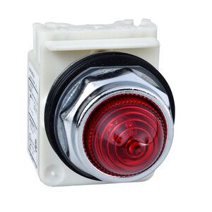 Lampka sygnalizacyjna okr. O 30 - czerwona -  LED BA 9s - 24V AC/DC - IP66